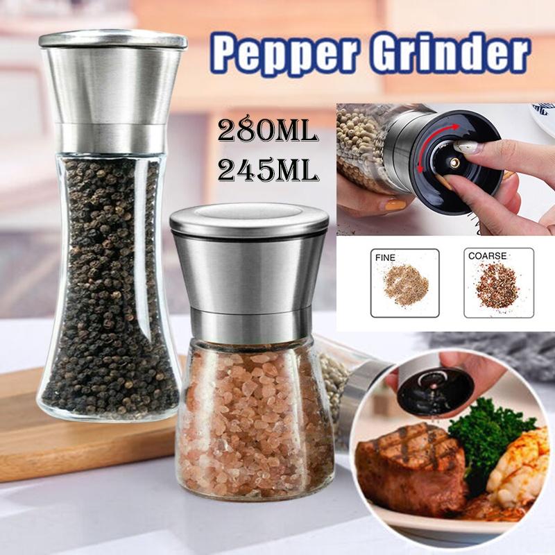 Salt Shaker Pepper Mill Set 6.3*19cm(2.5*7.5in)/6.3*132.cm(2.5*5.1in)