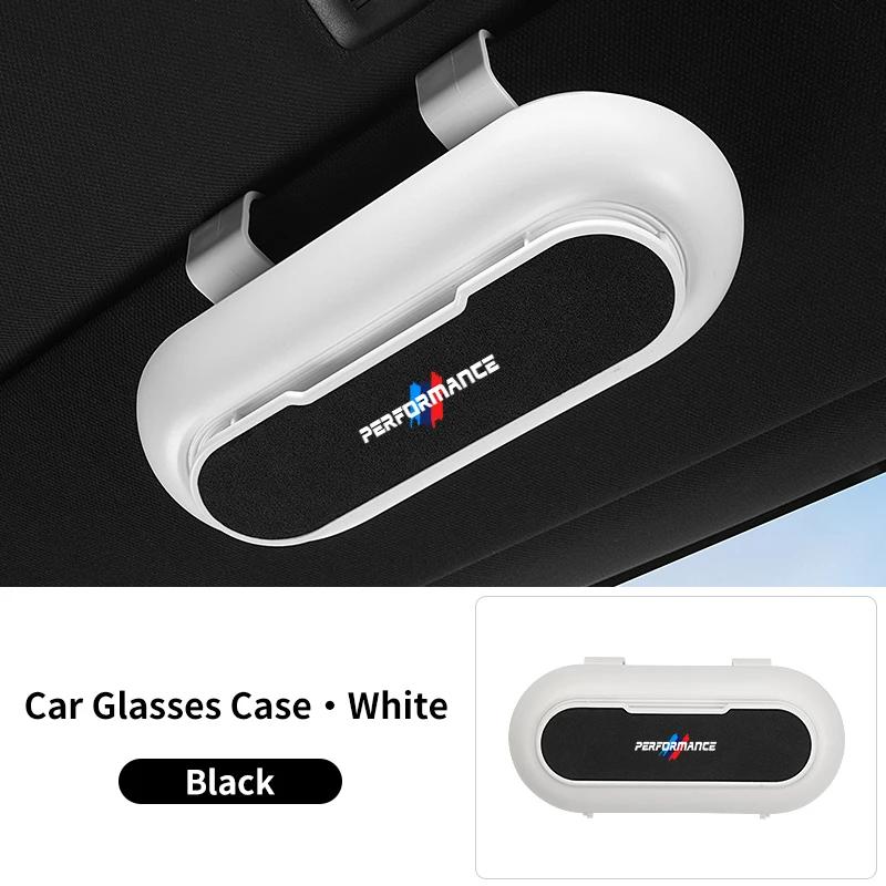 Car Sticker 2025 Hot Car Sun Visor Clip Glasses Cards Case Auto Sunglasses Visor Glasses Holder For BMW X1 X3 X5 X7 F15 F16 F30