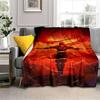 Fantasy The Monkey King Cartoon Blanket Warm Flannel Throw Blanket Bedspread for Bed Sofa Picnic Christmas Birthday Boys Gifts