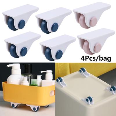 No Scratches Easy Move Storage Box Casters Sliding Rollers Furniture Pulley Trash Can Wheels