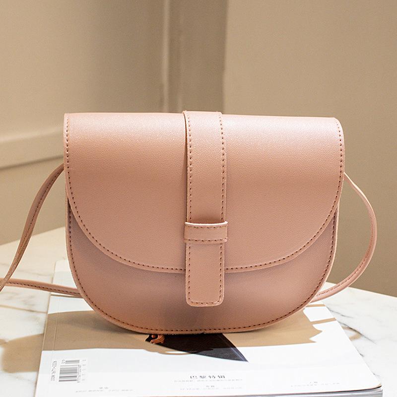 Solid color bag fashion women's bag Shoulder bag Crossbody bag personalized mobile phone small bag