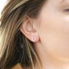 Dongdaemun Circle Stud Earrings, Fashionable Korean Exquisite Temperament Earrings, High-End Simple Hollow Earrings