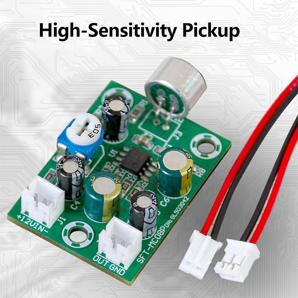 DC 9-11V High-fidelity Micro-sound Pickup Module High-sensitivity Noise Reduction Sound Collector Microphone Amplifier Board