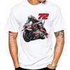 2025 Nuevo Marco Bezzecchi 72 Gp Camiseta de Montar Verano Unisex Manga Corta Deporte Chico Hip Hop Casual Tops Blancos Camisetas de Piloto de Motocicleta