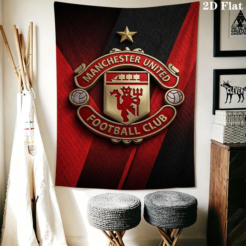 Manchester Football Club Crest Threepiece Set 1 Duvet Cover 2 Pillowcase Without Core Bedding Set Soft And Comfortable