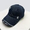 Baseball Distress Plain Color Solid Style Broken Women  Men Her Him For Fresh Caps Peaked Hats Sunshade Personal Versatile Gold Stamping Ins
