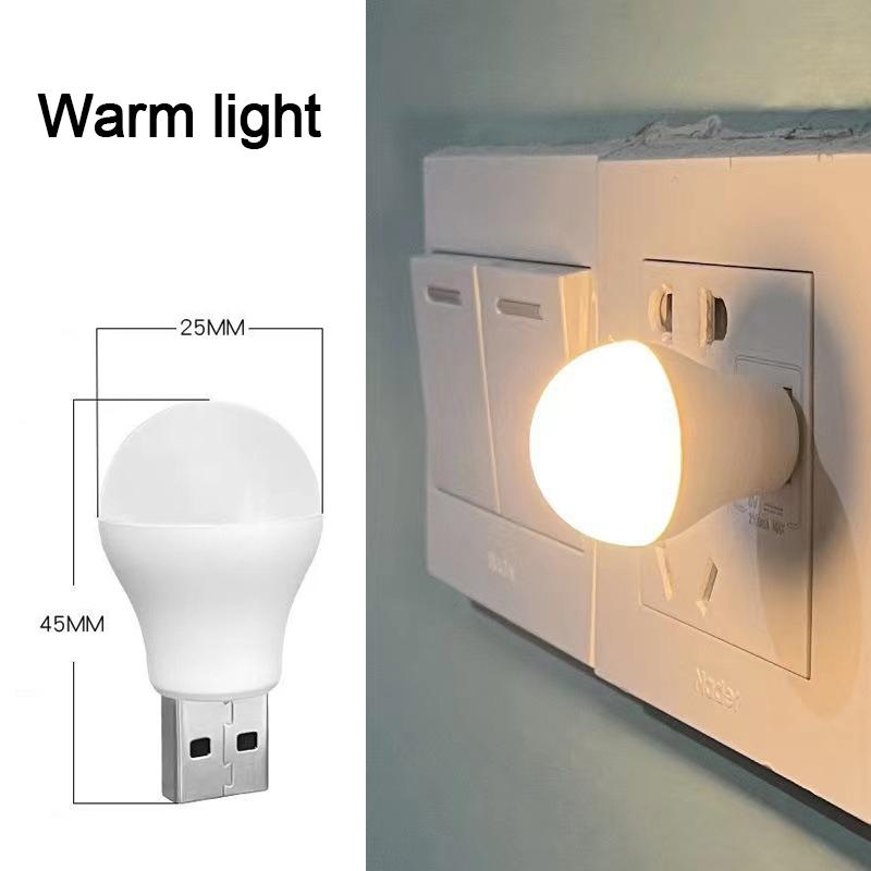 1-5 Stück LED Nachtlicht Mini USB Licht Schlafzimmer Nachttisch Babyzimmer Dimmbare Nachtfütterungslampe USB Tragbare Beleuchtungskörper