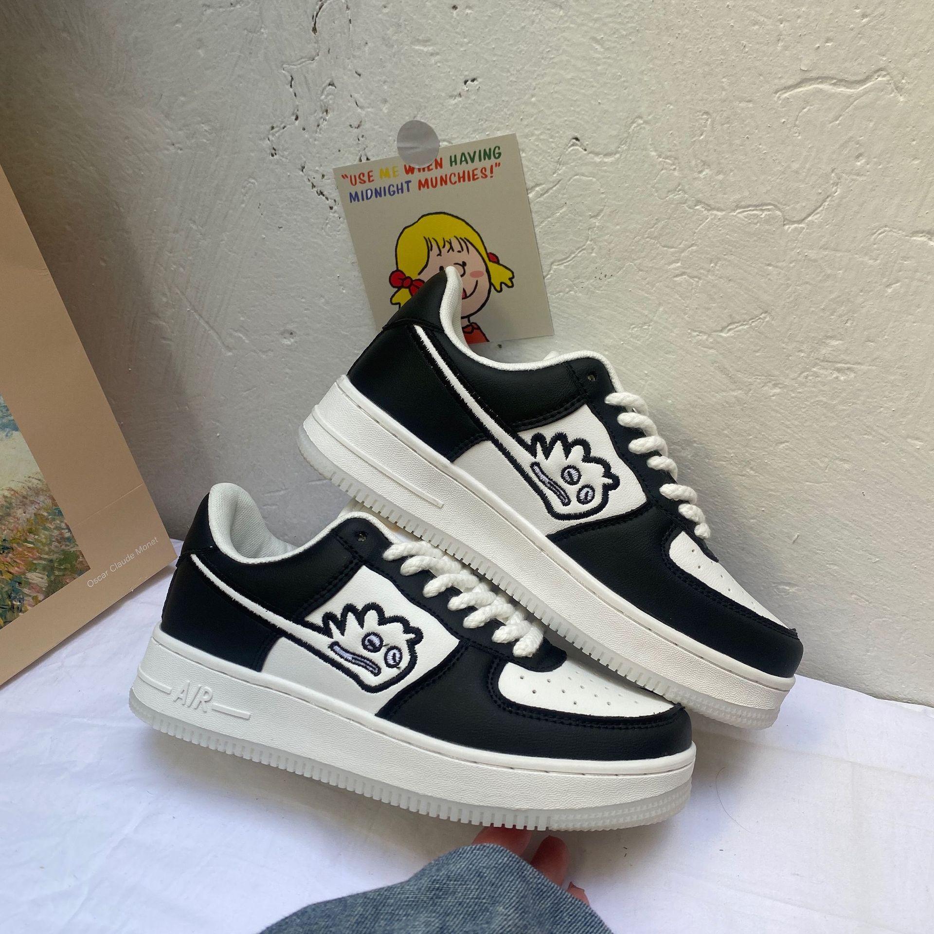 

Летние белые туфли Ins Monster. Туфли на толстой подошве. Модные спортивные туфли для досок. 44