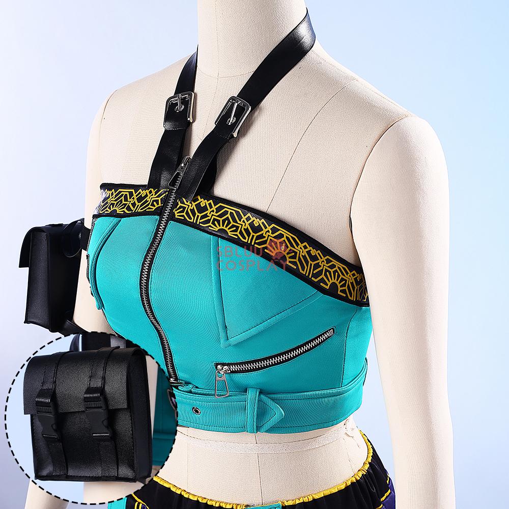 SBluuCosplay Zoeyy Cosplay Costume R Quality Embroidery Zoey Cosplay Wig Halloween Outfit