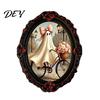 Halloween Collectible Magnets Dark Style Refrigerator Magnet, Retro Gothic Oval Photo Party Supplies Frame Decorative Magnetic Sticker for Metal