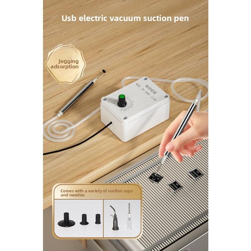 USB Electric Adjustable Vacuum Suction Pen Portable Powerful Disassembly Tool with Silicone Suction Cup for Electronics