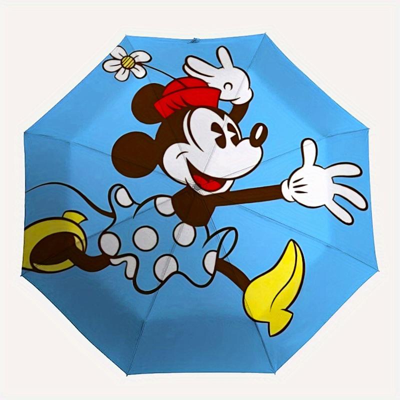 

1pc Minnie Mouse Automatic Umbrella Durable Iron Frame & Plastic Handle,Gift for Men & Women, Sturdy Construction yy250821028