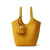TC Top Layer Cowhide Grain Surface, High-end Feeling, Hundred Hand Picked Vegetable Basket Bag, New Temperament, Single Shoulder Crossbody Women's Bag
