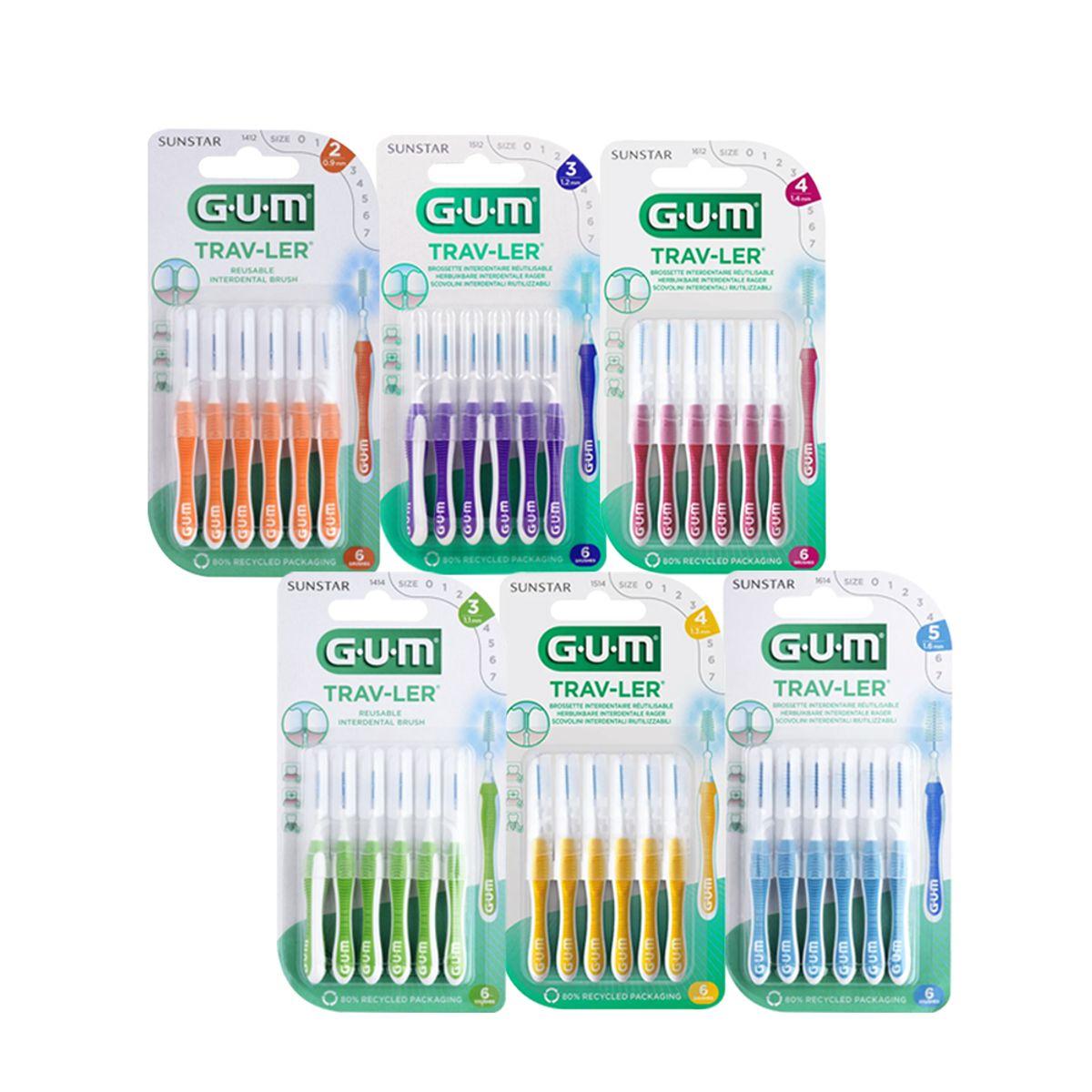 Traveler Disposable Interdental Brushes (6p) 2-Pack #1412