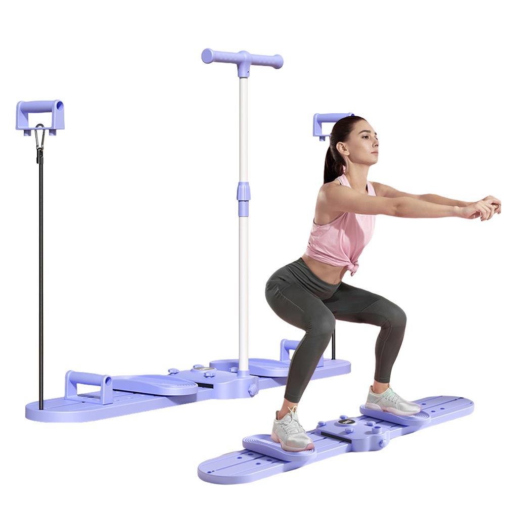 Fitness Ski Machine Foldable Ski Trainer Multi-Function Pelvic Floor Muscle Exercise Equipment for Women Postpartum Recovery