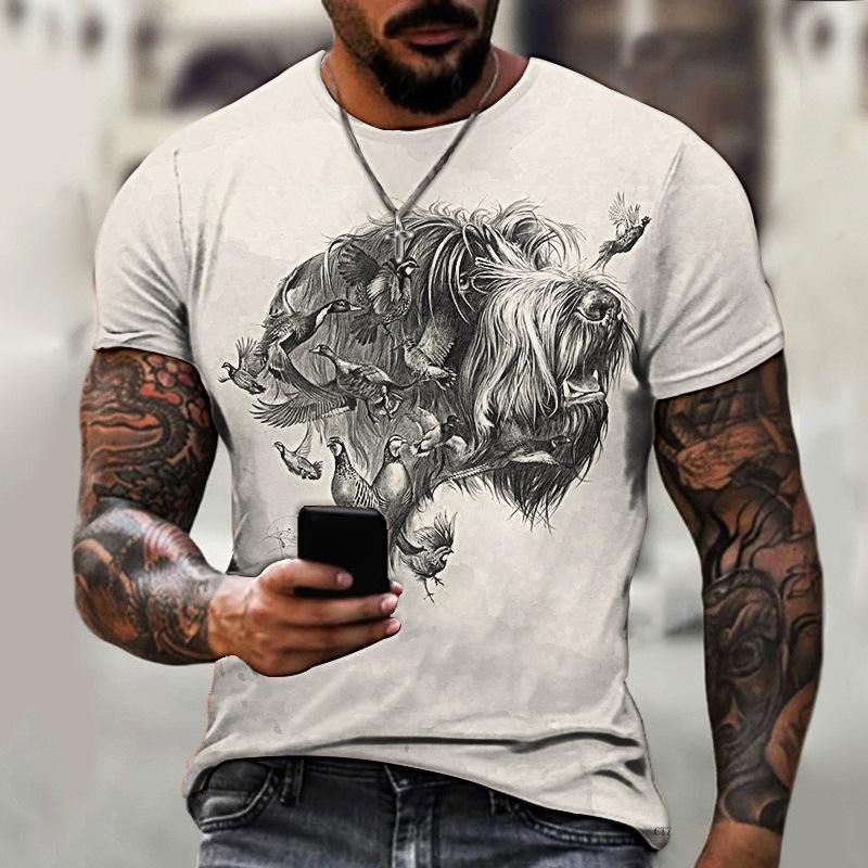 

Футболка с 3D-принтом, короткий рукав, мужская спортивная одежда, летние футболки с круглым вырезом, большие размеры, мужские простые футболки 6XL