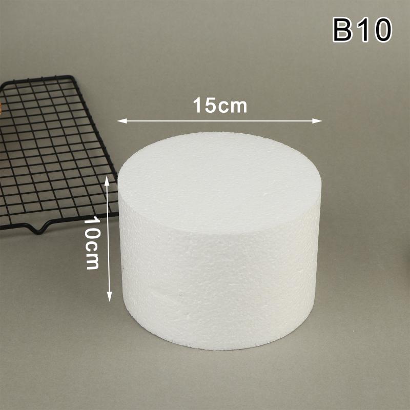 4/6/8/10 Inch Cake Foam Mould Ps Foam Flower Decor Cake Dummy Practice Sugarcraft Model Lightweight Diy Decorations