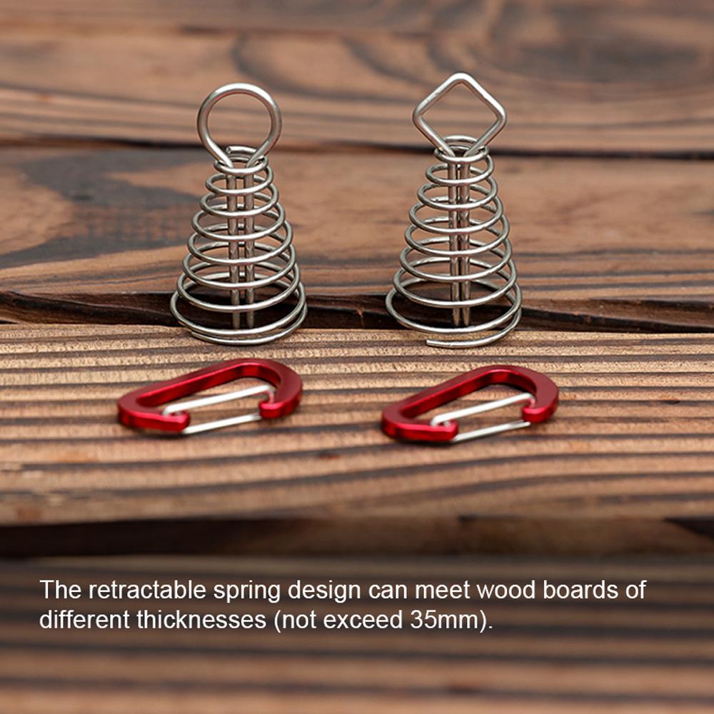 Outdoor Camping Octopus Rope Buckle Camping Deck Nail Fixed Tent Rope Buckle Spring Wind Rope Hook