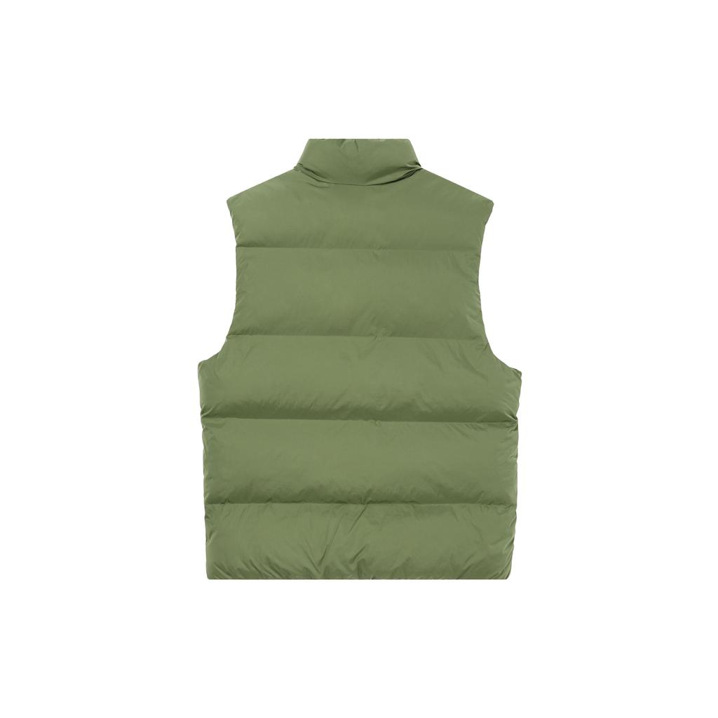 Jordan Essentials Solid Color Stand Collar Zip Vest Men Vest Green FB7308-340
