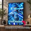 Personalized Gogeta Diamond Art Custom Name 5D Diamond Painting Full Drill DIY Craft
