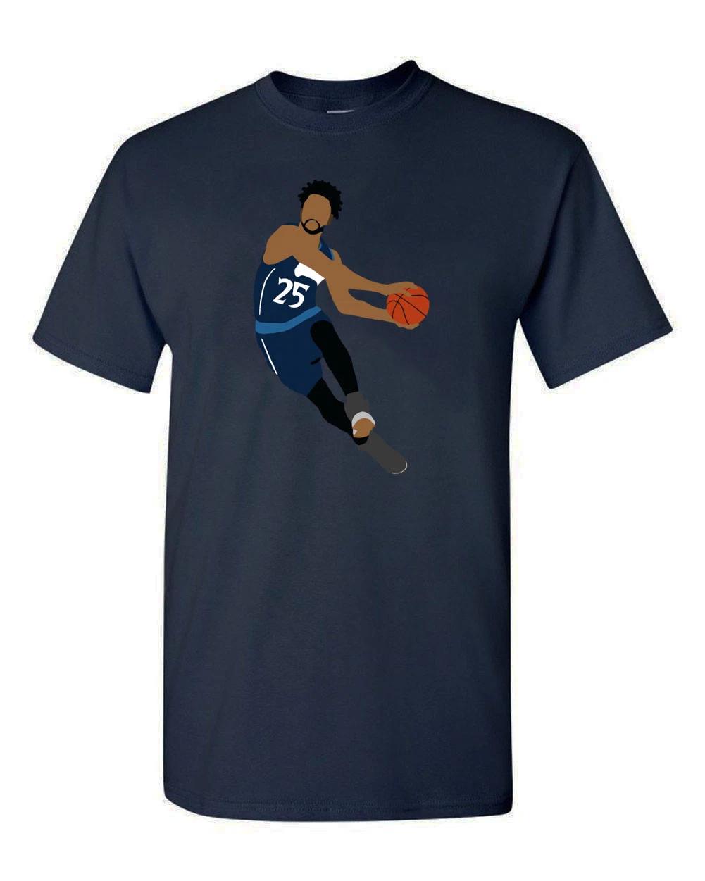 Derrick Rose Minnesota Timberwolves Pic T-Shirt XL