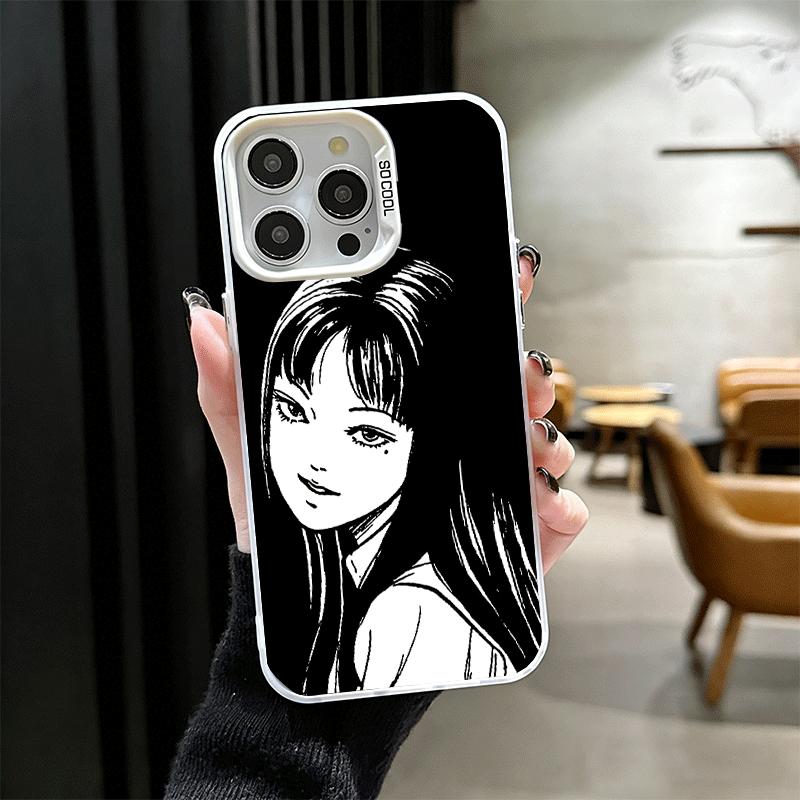 Japanese Horror Anime Soft Phone Case for iPhone 15 16 17 Pro Max 17Air 16E 14 Plus 13 12 Mini Shockproof Cover Back Shell
