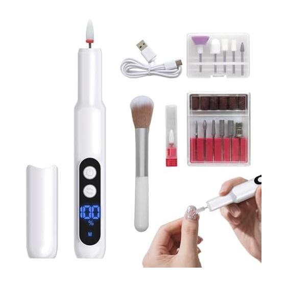 Nail Machine Gel Nail Off 2025 New Arrival 13 Piece Set Electric Nail Machine Remover Bit Nail Care Nail Polish Cuticle Treatment Self
