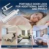 ABWR-For Inside Magnetic Door Jammer Portable Door Lock Stainless Steel For Travel Hotel Safety Locks