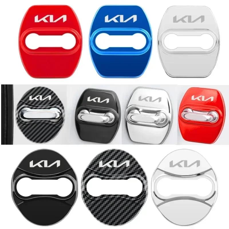 4PCS Car Door Lock Protective Cover Case for KIA KN Picanto K3 K5 Rio Ceed Sportage Seltos Xline Soul Sorento Stonic Niro Forte Zqdtx40