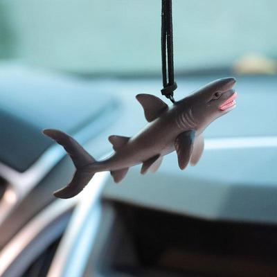 Fish Rearview Mirror Hanger Realistic Sea Animal Hanger Multipurpose Novelty Vehicle Ornament Cute Automotive Charm For Trucks