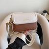 Early autumn new fashion niche ribbon contrasting color small square bag versatile single shoulder messenger women's bag