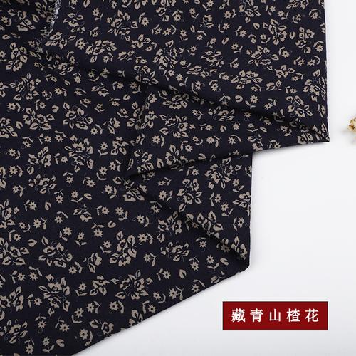 145x50cm Baumwolle Leinen Bedruckter Stoff Kleiner Blumenstoff für Kleider Bekleidungsstoffe Handgefertigt DIY Nähzubehör TJ9778