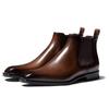British Leather Shoes Mens Chelsea Boots Retro Handmade Leather Boots High Top Martin Boots