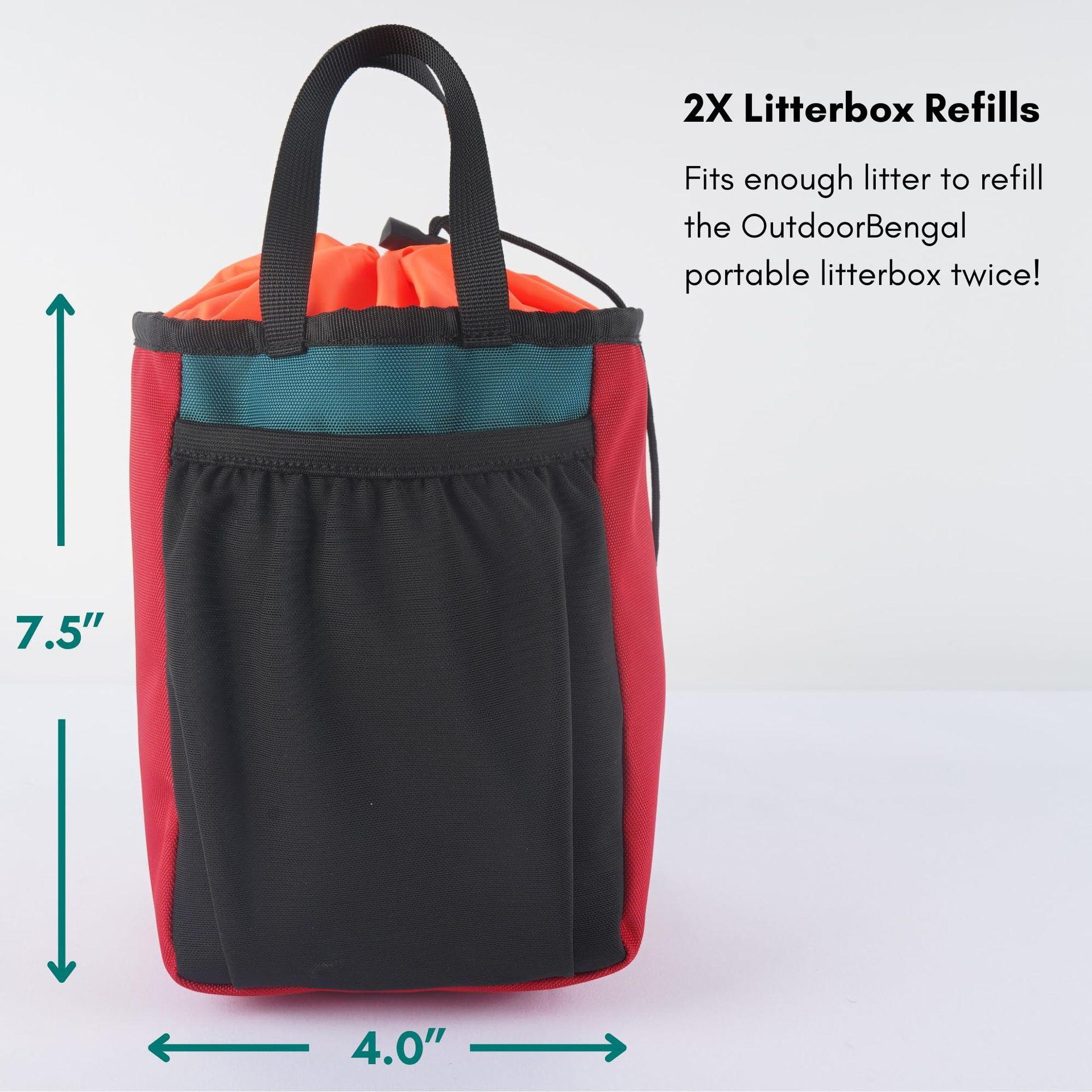 

Cat Travel Cat Litter Box Waterproof and Leak Proof Portable Cat Litter Bag Foldable Cat Litter Storage Bag