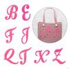 Beach Bag Letter Charm Fashionable Decor Embellishment Button Alphabet B