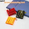 Portable Nut And Drill Bit Thread Checker 3D Printed Wire Screw Measuring Tool Screw Drill Bit Gauge For Nuts Bolts Threads