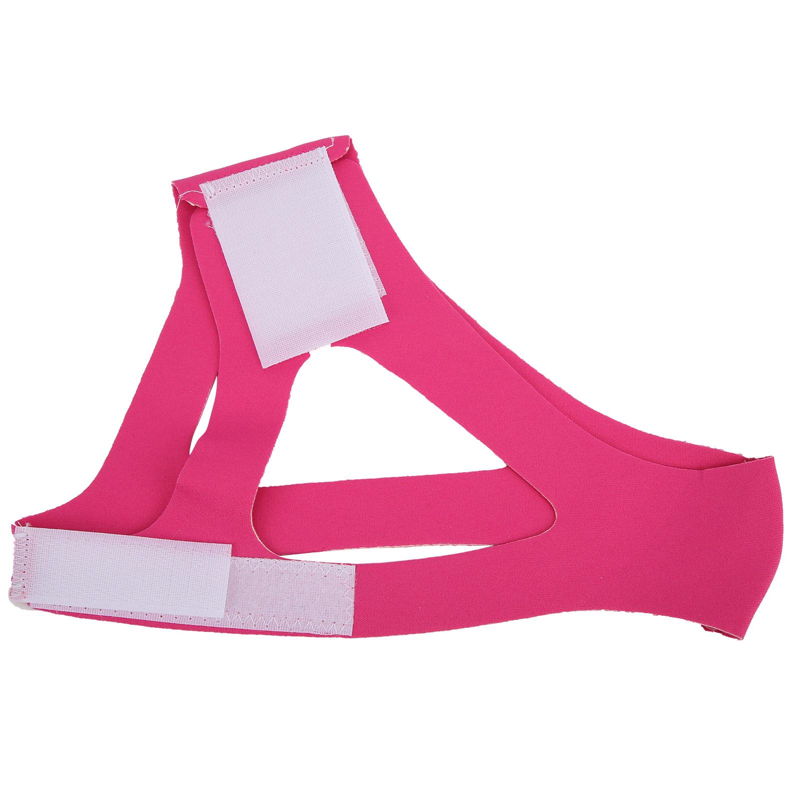 

AntiSnoring Chin Strap Elastic Breathable Stop Snoring Strap Jaw Support Belt for Adults(Rose Red ) рожевий червоний колір