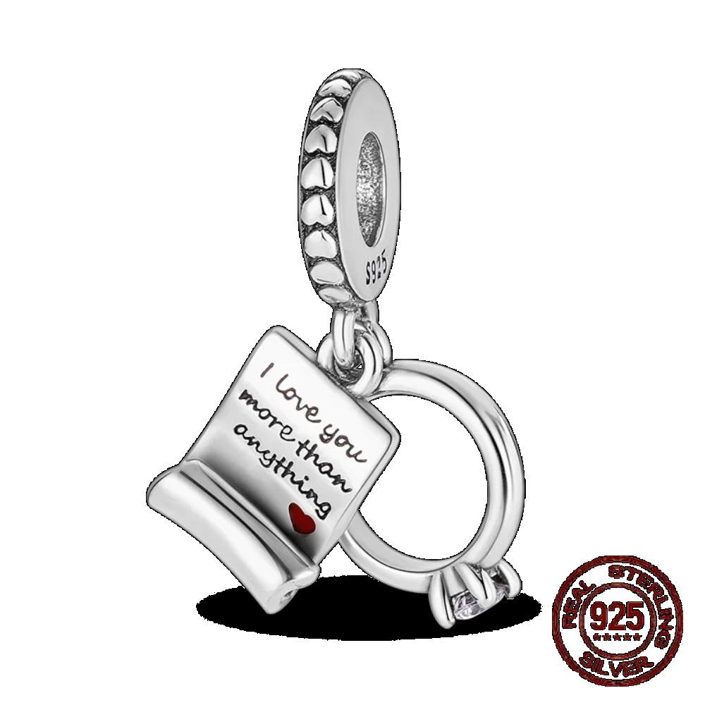 925 Silver Golden Charm Crown Family Tree Safety Chain Hollow Beads for Women DIY Bracelets Jewelry