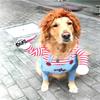 Dog Cat Costumes Pet Funny Costume Chucky Deadly Doll Cosplay Party Fancy Festival Cloth Cat Clothes