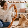 Creative Plush Sausage Sound Toy Bite-resistant Pet Chew Plush Toy  Indoor Outdoor Use