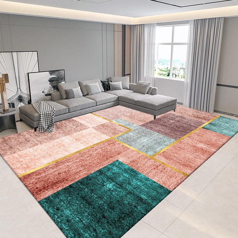 Carpet Living Room Bedroom, Bedside Carpet Autumn and Winter Simple Room Floor Mat Easy To Maintain