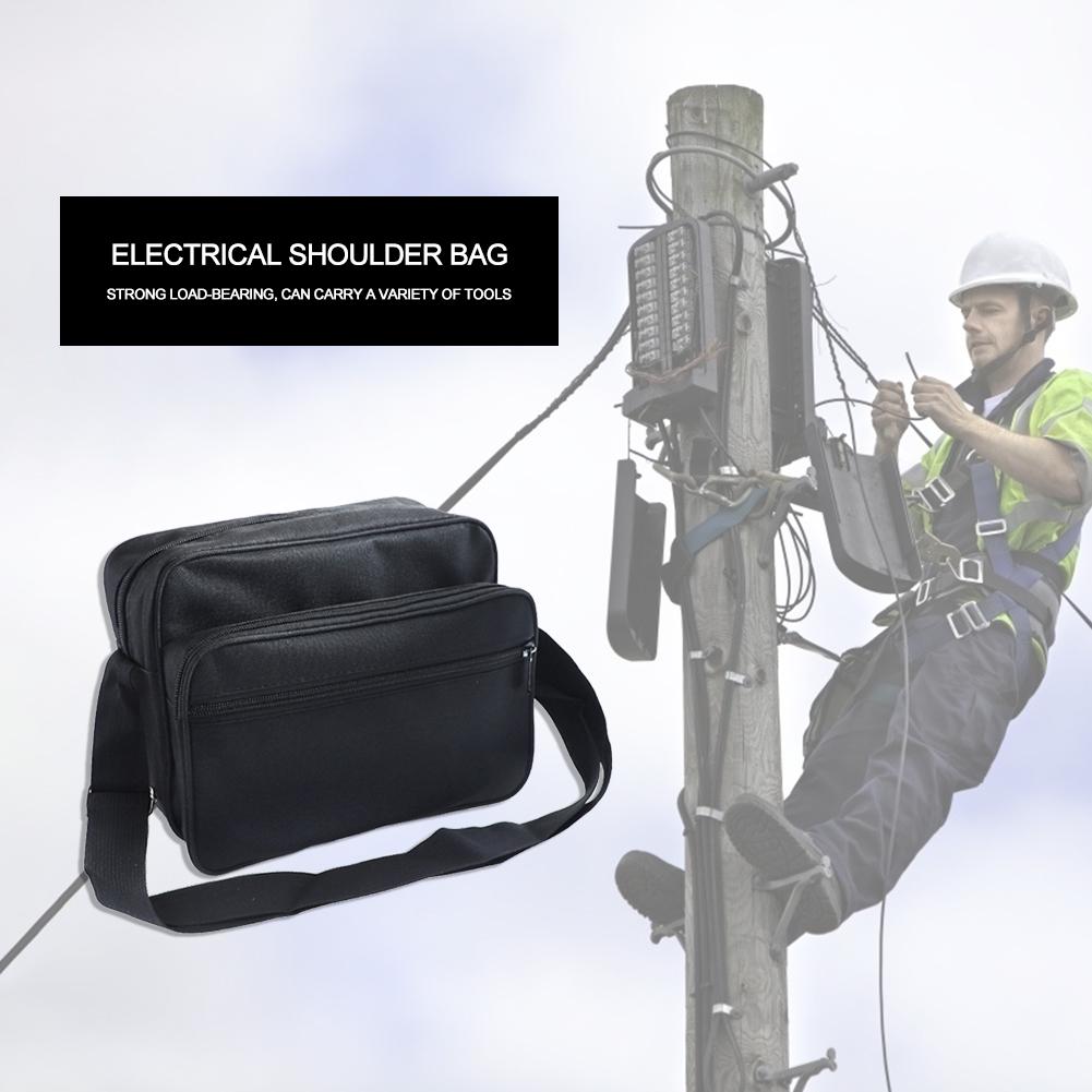 Hardware Parts Electrician Toolkit Tool Bag Multi-functional Single Shoulder Bag Oxford Canvas Chisel Electrician Toolkit