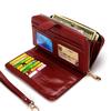 Women Wallet Female Long Leather Wallets Trifold Coin Purse Card Holder Money Clutch Wristlet