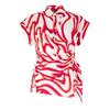 Biba Womens/Ladies Swirl Waist Tie Capped Sleeved Shirt