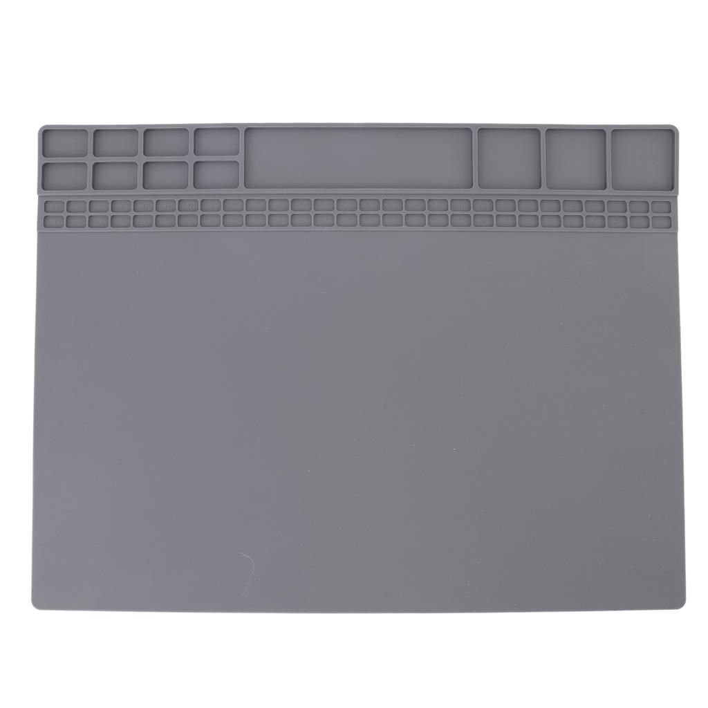 Heat Insulation Silicone Work Mat Multifunctional Non Slip 932 Degrees F High Temperature Proof Repair Work Mat for