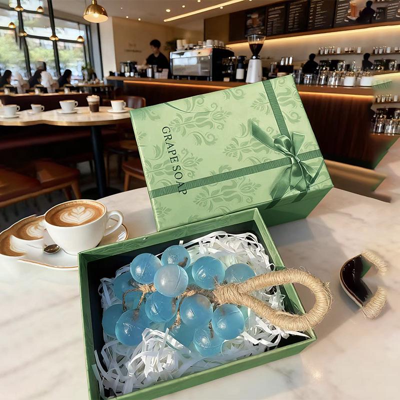 Crystal Rose Scented Grape Bunch Handmade Soap: Long-Lasting Home Fragrance & Hand Wash Souvenir