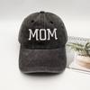 Vintage Parent-child Baseball Hats Washed Cotton Baseball Cap DAD MOM MINI Embroidery Caps