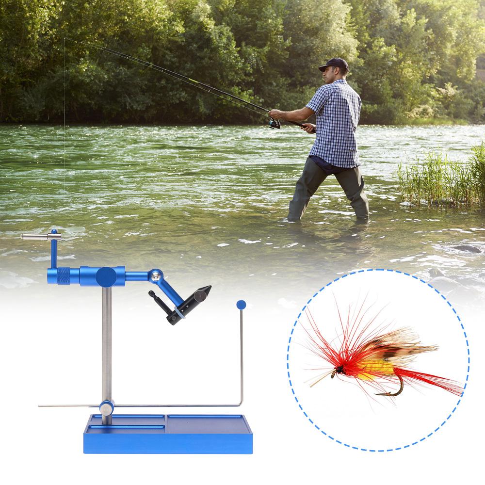 Rotierender Schraubstock zum Fliegenbinden, Werkzeug zur Herstellung künstlicher Fliegen, Werkzeuge zur Herstellung von Ködern für die Fliegenherstellung