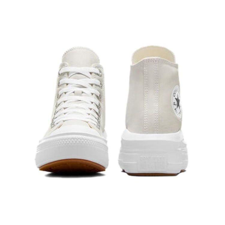 Converse Chuck Taylor All Star Move Platform High Beige White Women's Canvas Sneakers A07579C