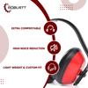 Robustt Earmuffs for Noise Reduction (pack of 1, Red and Black) Rating 21 Decibel 3 Position Adjustable Earmuffs with Soft Foam Filled Cusion